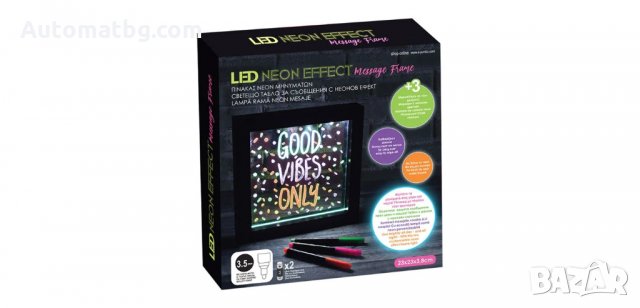 Светещо табло за съобщения с неонови маркери, Automat, снимка 4 - Лед осветление - 34189091