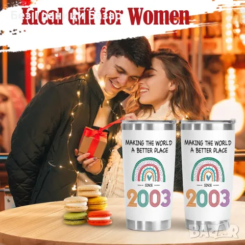 Нова Елегантна чаша с изолация – перфектен избор за 21-вия рожден ден, снимка 6 - Други - 48205279