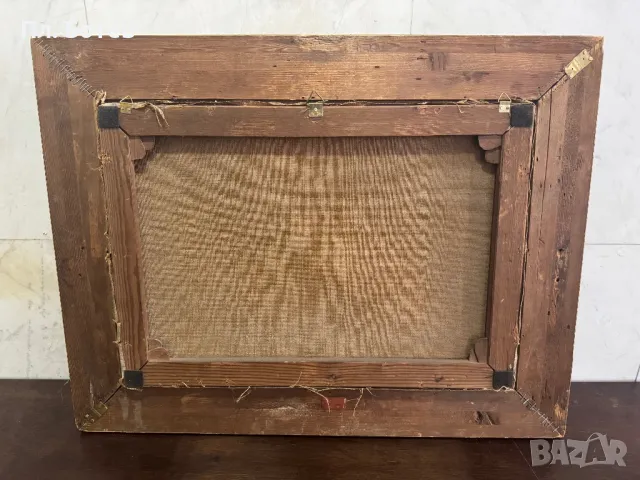 Стара маслена картина, снимка 6 - Картини - 48281455