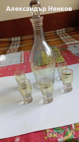 сервиз за ракия два бр.цена на сервиз, снимка 2 - Чаши - 53762571