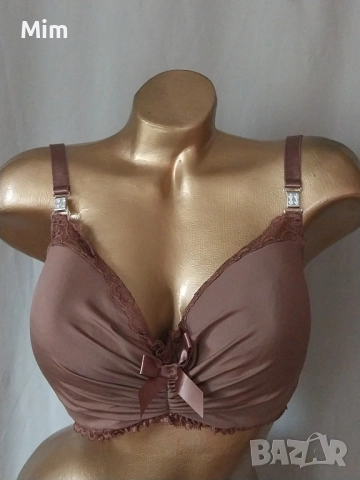 BODYFLIRT 85 E Сутиен в бордо и в кафяво, снимка 10 - Бельо - 51993597