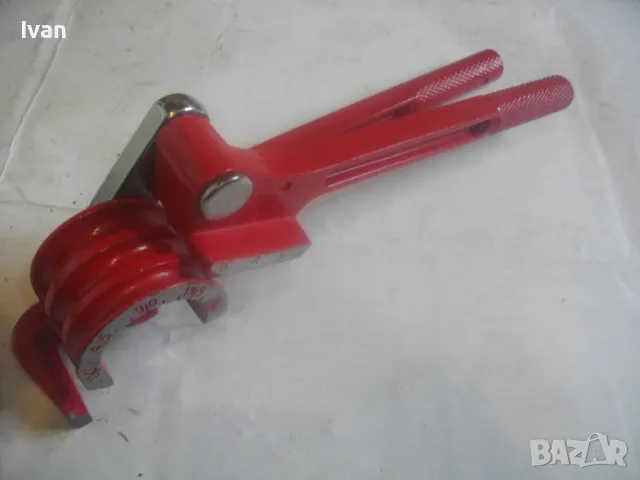 НОВ ТРОЕН ТРЪБОГИБ 6мм-8мм-10мм РЪЧЕН УРЕД ЗА ОГЪВАНЕ НА ТРЪБИ 0-180 ГРАДУСА 25мм РАДИУС, снимка 2 - Други инструменти - 50212923