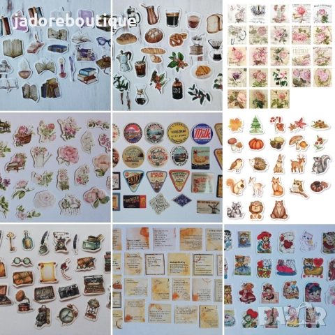 Скрапбук стикери за декорация планер 23 бр /комплект - различни видове #2