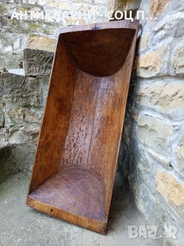 Старо Голямо Дървено Корито Нощва За Месене На Тесто., снимка 3 - Антикварни и старинни предмети - 50648928