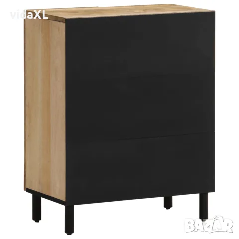 vidaXL Страничен шкаф 60x33x75 см манго масивно дърво, снимка 7 - Бюфети - 56147312