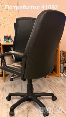 Офис стол кожен , снимка 4 - Столове за офис - 52829137