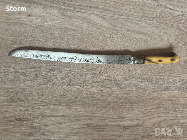 Стар възрожденски нож акулак, снимка 3 - Антикварни и старинни предмети - 56273160
