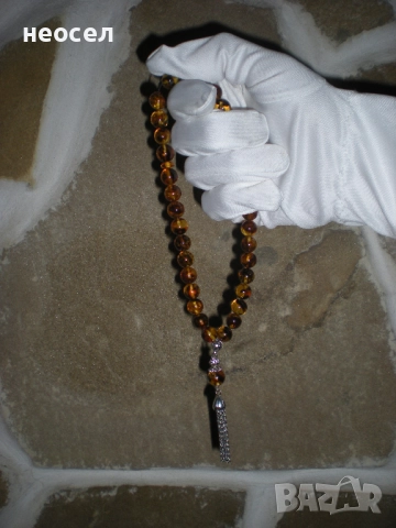 Кехлибарена броеница от балтийски кехлибар, снимка 2 - Други - 49611052