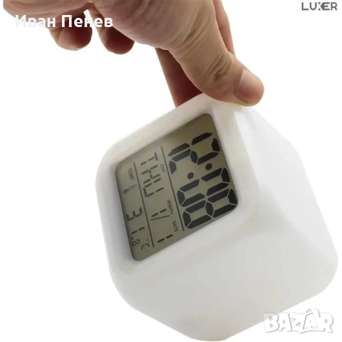 Светещ LED будилник/часовник, снимка 6 - Други - 52596842