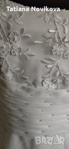Бяла  булчинска рокля , снимка 4 - Сватбени рокли - 40269143