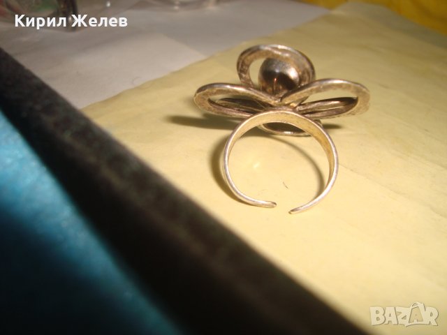 СРЕБЪРНО ЦВЕТЕ - ФЛОРАЛЕН АРТ ДИЗАЙНЕРСКИ СРЕБЪРЕН РЕГУЛИРУЕМ ПРЪСТЕН БИЖУ ВИСОКА ПРОБА СРЕБРО 25102, снимка 16 - Пръстени - 35828522