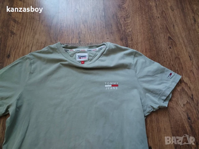 TOMMY JEANS Organic Cotton - страхотна мъжка тениска КАТО НОВА M, снимка 2 - Тениски - 50697803