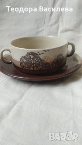 Купичка с чинийка, снимка 2 - Чинии - 34674598