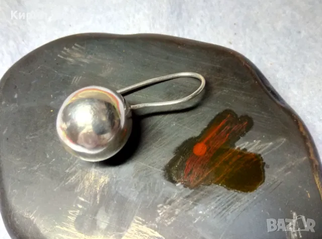 СТАРИННА СРЕБЪРНА ОБЕЦА СРЕБРО ВИСОКА ПРОБА РЪЧНА МАЙСТОРСКА РЕТРО ИЗРАБОТКА 30113, снимка 3 - Антикварни и старинни предмети - 49522599