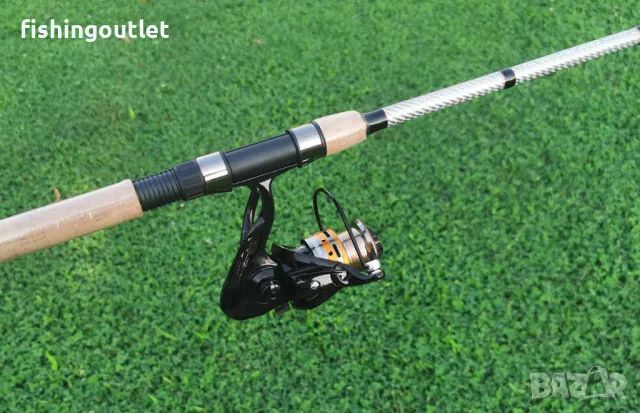 Комплект мач въдица ( 3.90мт 220гр) с макара 11 лагера и корда. Нови , снимка 3 - Въдици - 47355120