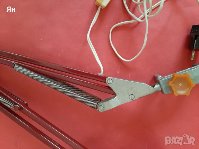 Стара Ретро Настолна Чертожна Преносима Лампа , снимка 11 - Настолни лампи - 39553375