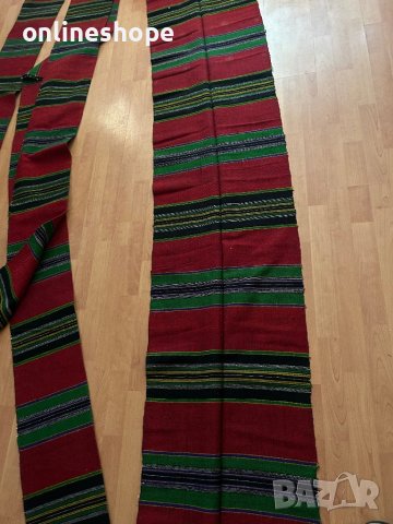 Ръчно тъкани от вълна черги / килими / пътеки от 1876г България, снимка 12 - Други - 41444245