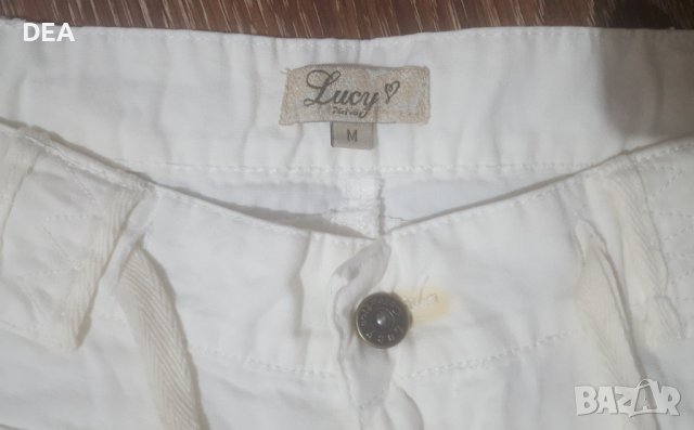 Бял панталон LUCY M 7/8ми-10лв НОВ НАМАЛЕНИЕ, снимка 3 - Къси панталони и бермуди - 41556262