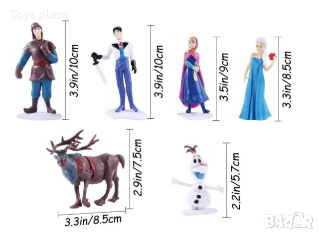 Комплект фигурки за торта Елза и Анна Frozen , снимка 11 - Фигурки - 50727537