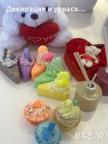 Понички и сладоледи  от сапун за детско парти, снимка 3 - Декорация - 52598191