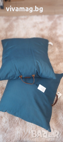 Възглавници 65х65см, цвят син дънков, кучешко легло или за диван, снимка 1 - За кучета - 44730688