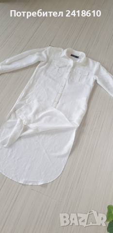 POLO Ralph Lauren  Лен /Вискоза Womens Shirtdress Size 0 /S НОВО! ОРИГИНАЛ! Дамска Ленена Рокля!, снимка 12 - Рокли - 44795595