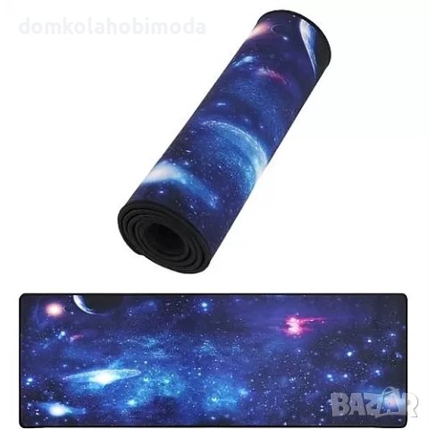 Подложка за мишка космос, 90x30x3 cm/ Синтетична гума и текстил
