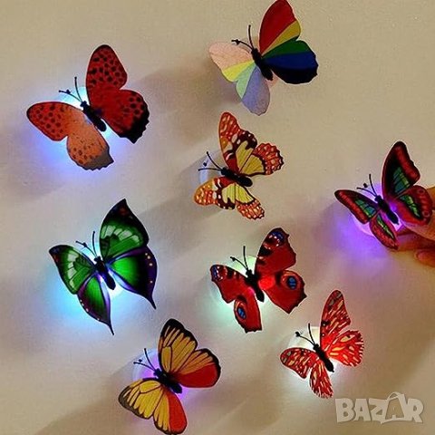 Светещи пеперуди декорация за дома, снимка 3 - Други - 41490335