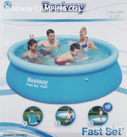  Надуваем басейн 244х61 см, снимка 1