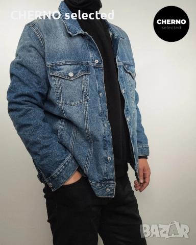 Дънково яке TOMMY JEANS Ryan Sherpa 3-in-1 Denim Trucker Jacket – Размер XL – Ново с етикети, снимка 9 - Якета - 52859428