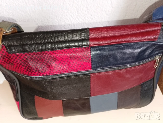 Дамска чанта от естествена кожа , снимка 3 - Чанти - 50835577