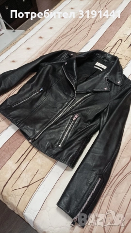 Дамско кожено яке , снимка 3 - Якета - 53463252