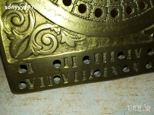 КАЛЕНДАР-МЕД/МЕСИНГ-ВНОС ФРАНЦИЯ 1311221651, снимка 9 - Антикварни и старинни предмети - 38658168