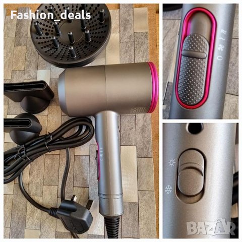 Нов Професионален сешоар за коса 2000W/Дифузер 2 скорости, снимка 7 - Сешоари - 41582424