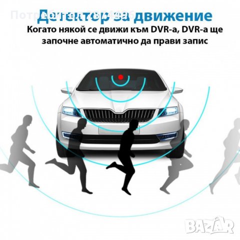 2627 Видеорегистратор за кола 4.3 инча монитор с 3 камери, снимка 12 - Аксесоари и консумативи - 34565484