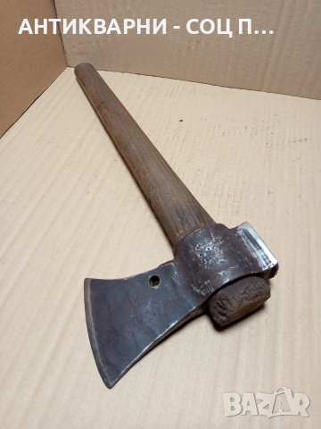 Стара Немска Брадва Със Дръжка Сап 1.700кг., снимка 3 - Антикварни и старинни предмети - 52697546
