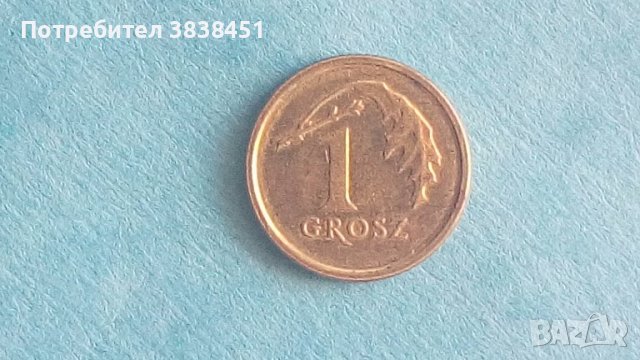 1 Grosz 2014 г. Полша, снимка 1