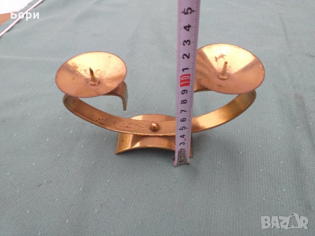 Стар метален руски свещник от 1971г, снимка 6 - Други - 34806419