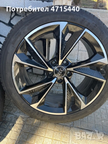 Продавам гуми с джанти:  Гуми: Kleber-летни 245/40/18  Гумите са на 2 сезона в много добро състояние, снимка 4 - Гуми и джанти - 53645630