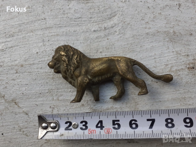 Лъв фигура статуетка бронз, снимка 6 - Антикварни и старинни предмети - 53385515
