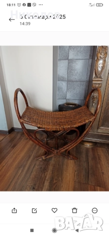 Бамбукова табуретка, снимка 2 - Други - 52754547