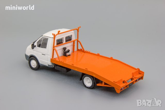 ГАЗ 3302 эвакуатор Газелаъ 1994 - мащаб 1:43 ба DeAgostini моделът е нов в блистер, снимка 3 - Колекции - 41456850