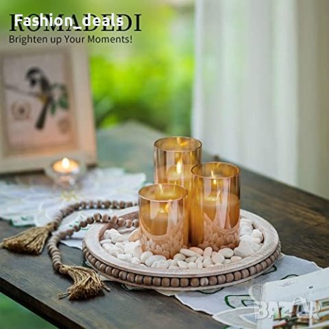 Нов Дървен поднос с мъниста за Кухненски плот Декорация 31 см дом украса, снимка 6 - Други стоки за дома - 41575023