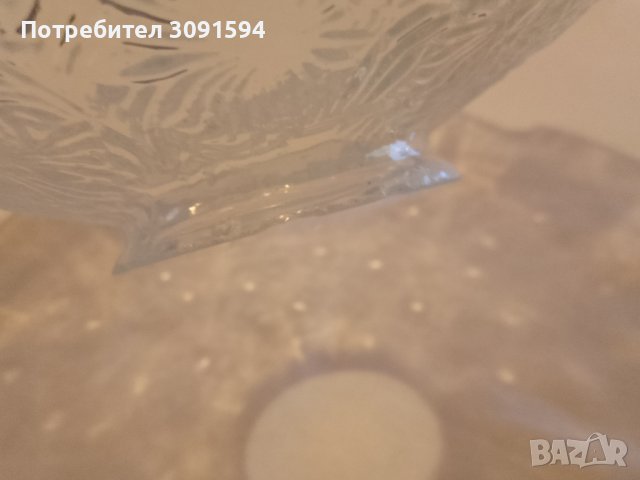 френско стъкло за лампа полюлей 1900г, снимка 11 - Антикварни и старинни предмети - 40825491