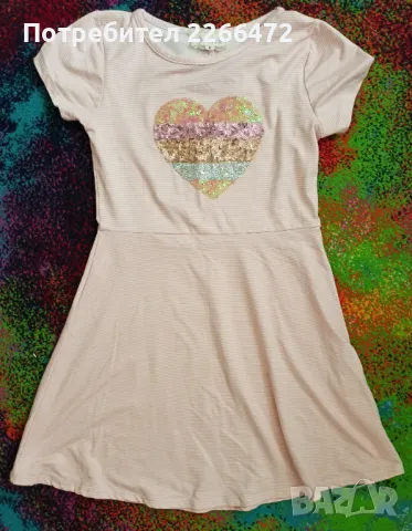 Детска рокля с къс ръкав