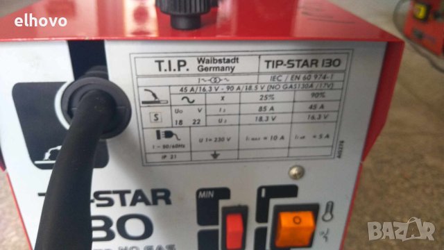 Телоподаващ заваръчен апарат TIP-STAR 130, снимка 9 - Други инструменти - 42121423