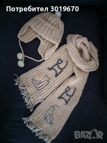 комплект шапка и шал