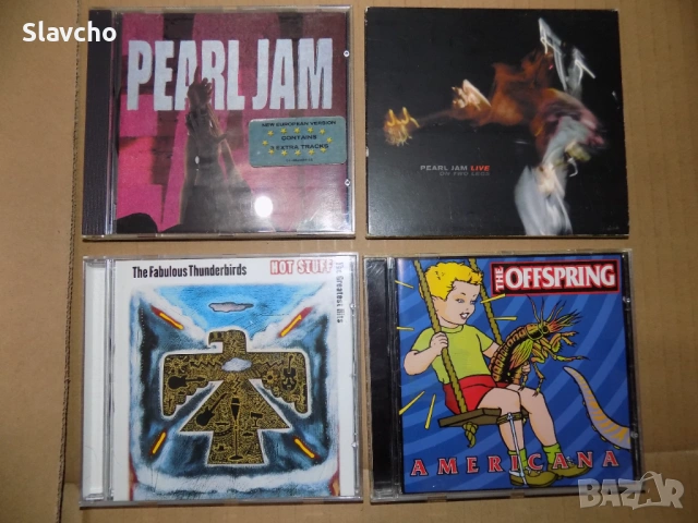 Компакт дискове на -Pearl Jam-Ten /Pearl Jam -Live/The Fabulous Thunderbirds/Offspring-American