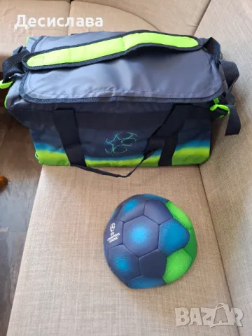 Сак, футболна топка и блутут колонка на шампионска лига , снимка 3 - Футбол - 49281304
