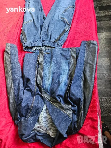 Дънков, дамски костюм на Деним, снимка 2 - Якета - 47483590